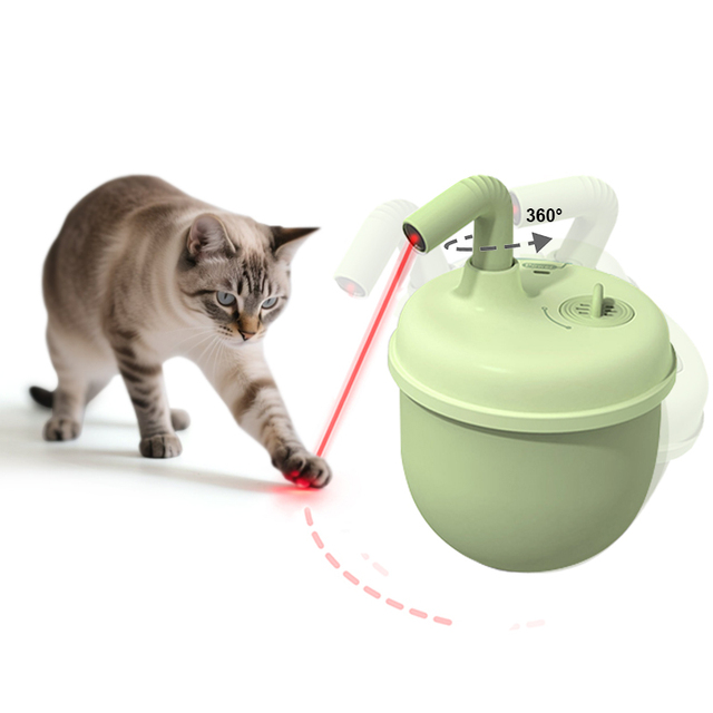 New Automatic Laser Cat Interactive Toy Self-Balancing 360. Auto-Spin Laser Pointer with Catnip Kitten Sight Boredom Relief Toys