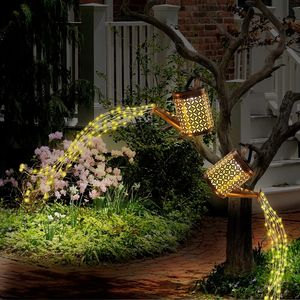 Lampes de jardin solaires pour l'extérieur Lanterne solaire suspendue Arrosoirs avec crochet de <span class=keywords><strong>berger</strong></span> pour <span class=keywords><strong>lampe</strong></span> de décoration de pelouse de cour de patio - Product Image 5