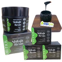 Échantillon gratuit de résine de shilajit de l'Himalaya 70% + acide fulvique en vrac extrait de Shilajit de la résine organique de Shilajit de l'Himalaya Aogubio vente en gros