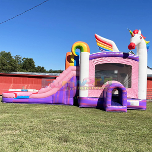 Commercial party jumpers combo unicorn jumping castle with slide <b>inflatable</b> bounce <b>house</b> for adults - Product Image 2