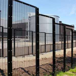Pagar kotak berlapis serbuk 358 hitam antimemanjat panel pagar dilas keamanan tinggi 358 pagar - Product Image 2