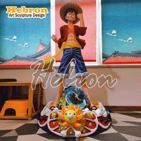 Figura de Anime Japonés Personalizada, Figura de One Piece, Escultura de Luffy, Estatua de Resina de Monkey D. Luffy para Decoración