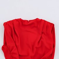 UNIZERA 2026 Nouvelle Robe Courte Plissée Unie Sans Manches à Col Rond et Épaules Rembourrées pour Femme 2157225