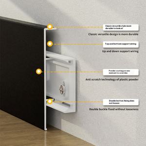 Plinthe à boucle en alliage d'aluminium Plinthe Ligne décorative pour hôtel Usine Vente en gros Accessoires de carrelage droit - Product Image 1