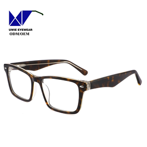 Gafas Graduadas Unisex al por Mayor, Estilo Clásico, Lentes Rojos Transparentes, Montura Completa, OEM/ODM, Talla 54-18-145, Modelo UWIE210 - Product Image 2