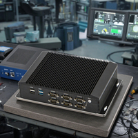 PC Mini industri dengan Core i5 4200U i7 4500U VGA HD 6COM RS232 RS422 RS485 port khusus industri medis