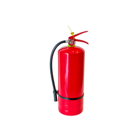Extincteur à poudre sèche ABC de capacité moyenne 6 kg avec poignée rouge, valve en cuivre durable et grand manomètre rouge