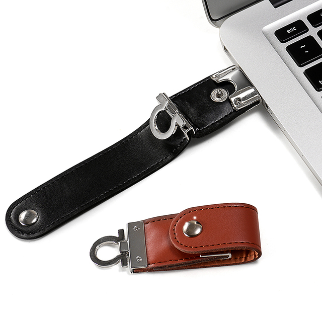 jaster PU Leather Usb Flash Drive With Keychain 4Gb 8Gb 16Gb 32gb 2.0 Pendrive Custom logo Storage USB Memory Stick