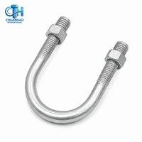 Boulon en U galvanisé à chaud en gros avec écrou HDG pour fixation de support solaire sur tube carré