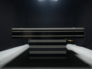 Tavolo da <span class=keywords><strong>Biliardo</strong></span> Americano SpaceFlex 9ft su Misura, Design 9-Ball, con Tasche in Pelle, Cassetto Nascosto e Logo Personalizzato - Product Image 4