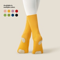Chaussettes mi-mollet antidérapantes pour femmes, idéales pour le ballet, la danse, le yoga et la danse moderne