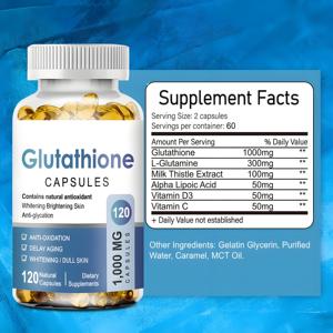 Glutatyon beyazlatma l glutatyon yumuşak kapsül glutatyon kollajen <span class=keywords><strong>vitamin</strong></span> <span class=keywords><strong>C</strong></span> hızlı etkileri ile karmaşık Softgel - Product Image 5
