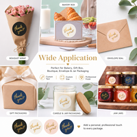 Autocollant d'emballage circulaire personnalisé pour marque de boulangerie, impression de logo, autocollant en vinyle auto-adhésif, imperméable, étiquette ronde pour sceller les aliments, rouleau d'autocollants