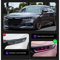 Accord 2018-2022 RGB 10. Auto-LED-Scheinwerfer Auto DRL-Scheinwerfer Scheinwerfer Plug & Play Kfz-Zubehör für Honda