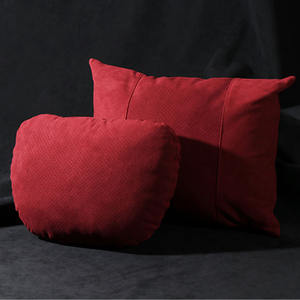 Reposacabezas de soporte lumbar <span class=keywords><strong>para</strong></span> <span class=keywords><strong>coche</strong></span> <span class=keywords><strong>Alcantara</strong></span>, cojín trasero <span class=keywords><strong>para</strong></span> <span class=keywords><strong>coche</strong></span>, asiento de doble cara, almohada lumbar, tapicería, Uso General automotriz - Product Image 5