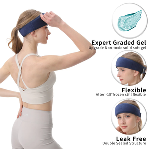 Nuovo arrivo Multi-Purpose <span class=keywords><strong>Gel</strong></span> Cold Pack cappello maschera fascia per il collo avvolgente per le proprietà di raffreddamento di sollievo dal mal di testa impacchi caldi e freddi - Product Image 4