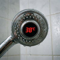 Pommeau de Douche Portable à Affichage LED avec Surveillance de Température en Temps Réel, Jets de Massage, Économie d'Eau Douce pour Usage Hôtelier