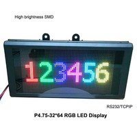 Panneau d'affichage à LED P4.75 Mini SMD 32*64 points en rouge vert jaune couleur RVB TCP/IP file d'attente appelant le système de stationnement pour le contrôle d'accès