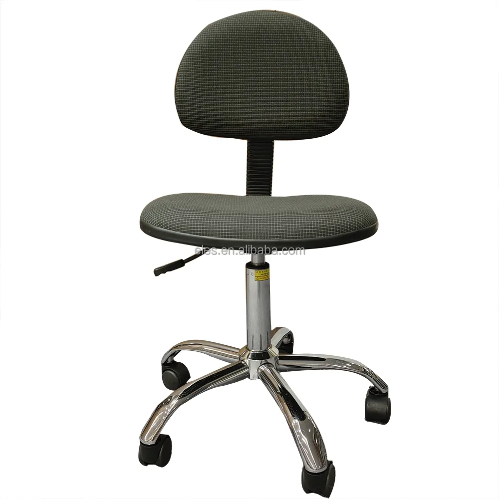 ESD חדר נקי עיצוב ארגונומי מוליך ייצור כיסא עובד PU קצף אנטי סטטי מתכוונן אנטי סטטי PU ESD כיסא בד