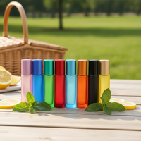 Emballage en carton personnalisable avec logo directement de l'usine, flacon en verre à bille de 10 ml, flacon d'huile essentielle.