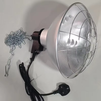 Abat-jour de lampe chauffante en aluminium étanche et pratique, de qualité industrielle, pour couveuse avicole, avec dissipation thermique haute efficacité