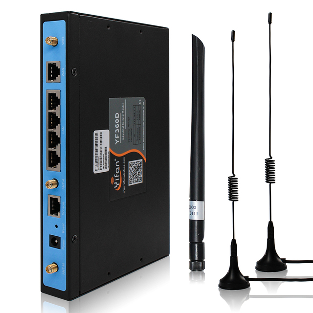 YF360D-LL 4G LTE Wifi Router Dual Sim Card & Dual Modules 2.4G Wi-Fi Sim Card Slot 4G Bonding Load Balance for Enterprise Use
