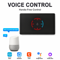 Interruptor de pared OCY estándar estadounidense de 2.5D con tacto de cristal para calentador de agua, control de tiempo de doble corte estándar de 3500W con aplicación Tuya
