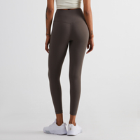 Leggings de yoga taille haute ultra doux pour femme, 40 couleurs, avec logo personnalisé, effet ventre plat, pour le sport et la course