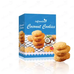 China coconut cookies Healthy Cookies And fortified butter coconut biscuits in carton