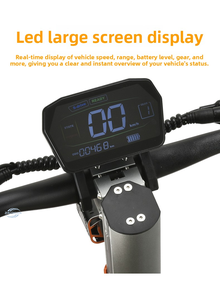 Scooter Eléctrico Plegable para Adultos con Motor Doble sin Escobillas de 1200W, Marco de Aleación de Aluminio con Batería de Litio de 60AH, Alcance de 90 km - Product Image 3