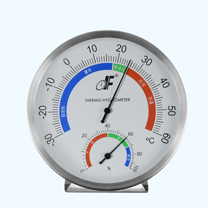 Termohigrómetro TH608 de Acero Inoxidable, Medidor de Temperatura y Humedad Interior para Oficinas, Laboratorios, Hospitales y Farmacias - Product Image 1