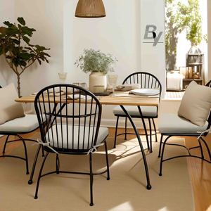 Modern Non-Slip Kitchen <strong>Chair</strong> Pads Tufted Shredded Sponge Cushions with Ties Washable Home Seat <strong>Cover</strong> Mat - Product Image 1