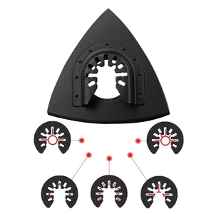 Plaquettes de ponçage triangulaires multi-outils de 80 mm, lame de scie pour poncer le bois, le métal, les surfaces en plastique, accessoires pour outils oscillants électriques - Product Image 3