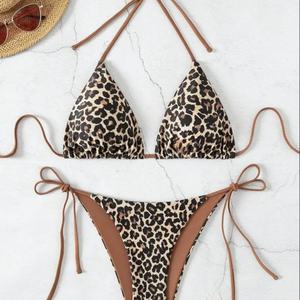 Ensembles de bikinis de créateurs 2024 pour femmes, maillots de bain sexy à col imprimé de haute qualité, vêtements de plage et maillots de bain deux pièces - Product Image 5