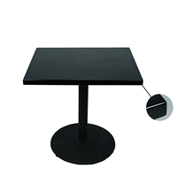Table basse en bois de hêtre massif avec design moderne Mobilier de restaurant et d'hôtel de couleur noire Comptoir à surface naturelle et solide