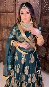 2023 Designer indien et pakistanais mariée Lehnga Choli vente chaude fête de mariage porter des vêtements fabriqués en Inde - Product Image 5