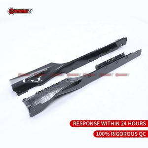 Faldones Laterales de Fibra de Carbono Seca de la Mejor Calidad para Automóviles, Estilo Pista, para Ferrari 488 - Product Image 6