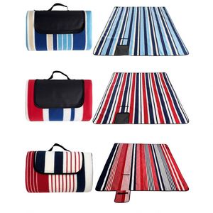 Custom Logo Fleece Waterproof <b>Foldable</b> Outdoor Picnic Mat With Flap Travel Blanket for Camping <b>Beach</b> - Product Image 3