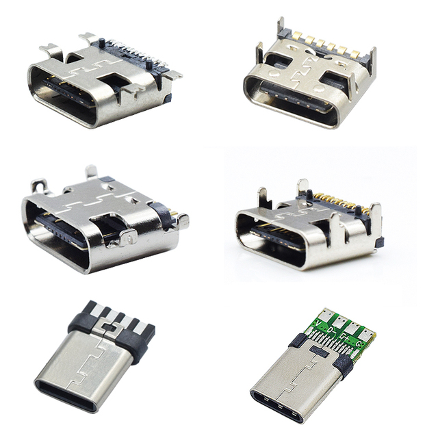 Female Usb Type C Connector for PCB Charging Connector