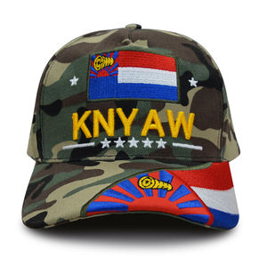 قبعات بيسبول قطنية عالية الجودة مطرزة بالجملة، قبعات فرنسا كنياو، قبعات مخصصة بعلم فرنسي - Product Image 2