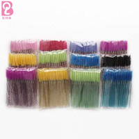 Brosses à cils Beiqili Crystal Shine, logo personnalisé, brosses à mascara diamant, applicateurs de mascara, Cepillos Para Pestañas