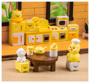 Juego de cocina para jardín, accesorios de resina de hadas, casa de muñecas Diy, estufa en miniatura, piedra de molino, tanque de agua, bolsas de grano, Cubo de lavabo, juguete 3D - Product Image 1