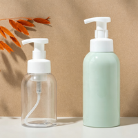 Bouteille mousseuse PET 300ml 500ml avec pompe pulvérisatrice pour désinfectant pour les mains, nettoyant visage, savon liquide, impression sérigraphique