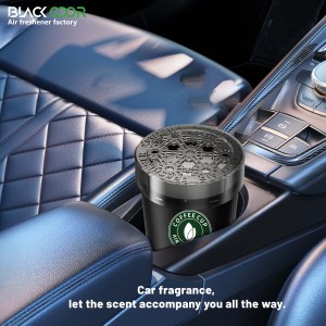 Désodorisant de voiture en forme de tasse à café en plastique Oud noir - Product Image 2