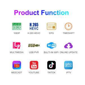 Спутниковый ресивер для Замбии и Ганы GX6605H 1080P IP TV DVB-S2 HEVC декодер, цифровая приставка для спутникового телевидения со встроенным Wi-Fi - Product Image 3