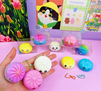 Jouets anti-stress sur le thème de la nourriture, collection de mini pendentifs, jouet souple à récupération lente, design mignon de dessin animé, unisexe, à partir de 14 ans