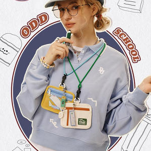 Estuche para Monedas Portátil OEM ODM, Bonito Porta Tarjetas con Correa para Colgar al Cuello, Funda para Tarjetas <span class=keywords><strong>de</strong></span> Estudiante con Correa - Product Image 3