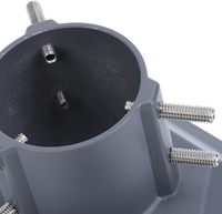 Adaptador de Tubo Starlink Gen 3, Soporte para Mástil de 25-53 mm, Compatible con Starlink V3/V4, Conector de Base Triangular de Metal Resistente a la Intemperie