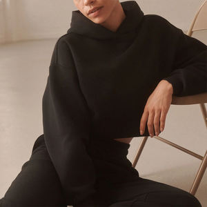 Sweat-shirt décontracté de haute qualité, chaud pour l'hiver, surdimensionné, unisexe, sweat-shirt de la collection noire du fabricant personnalisé, designer - Product Image 3