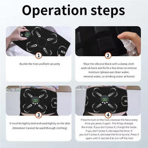 เครื่องนวดเอวตามหลักสรีรศาสตร์พร้อมฟังก์ชั่นดนตรี ออกกำลังกายเสริมสร้างแกนกลางลำตัว ช่วยลดสัดส่วน แบตเตอรี่แบบชาร์จ USB พร้อมหน้าจอแสดงผล - Product Image 3